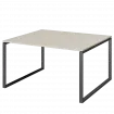 Стол переговорный на металлокаркасе АМП.О-003.123 Ясень шимо/Антрацит 1400x1236x760 Арго-М