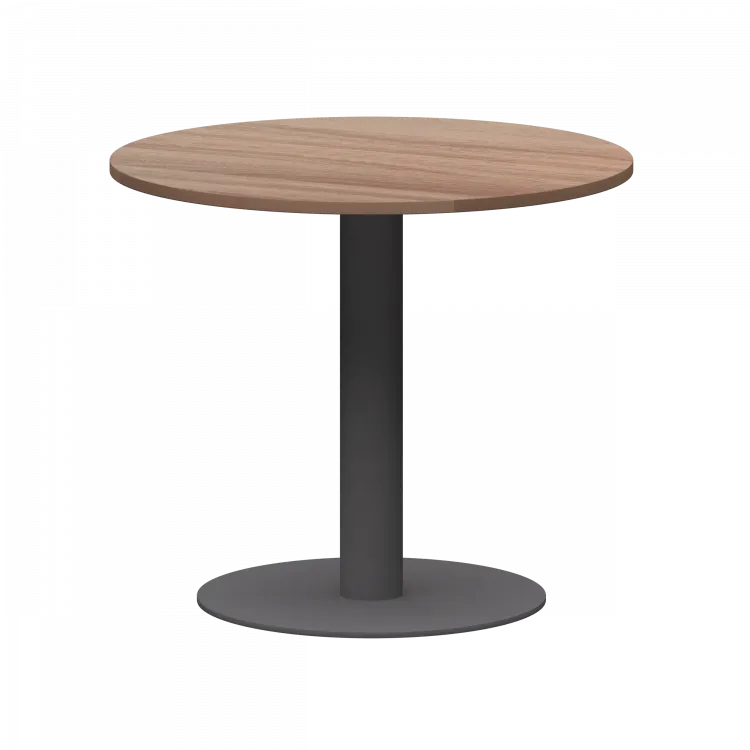 Стол круглый АМ-Д90 Темный шимо/Антрацит 900x900x760 Арго-М