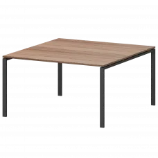 Стол переговорный на металлокаркасе АМП-004.123 Темный шимо/Антрацит 1600x1236x760 Арго-М