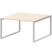Стол переговорный на металлокаркасе АМП.О-003.123 Бук/Белый 1400x1236x760 Арго-М
