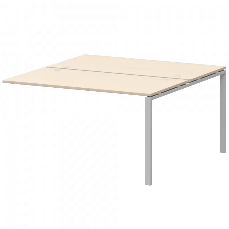 Модуль двойной на 2 рабочих места АМБЭ-002.60 Бук/Белый 1200x1236x760 Арго-М