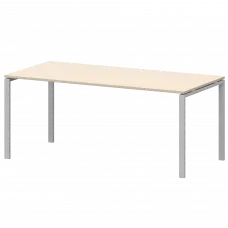 Стол на металлокаркасе для заседаний АМ-0058 Бук/Белый 1800x850x760 Арго-М