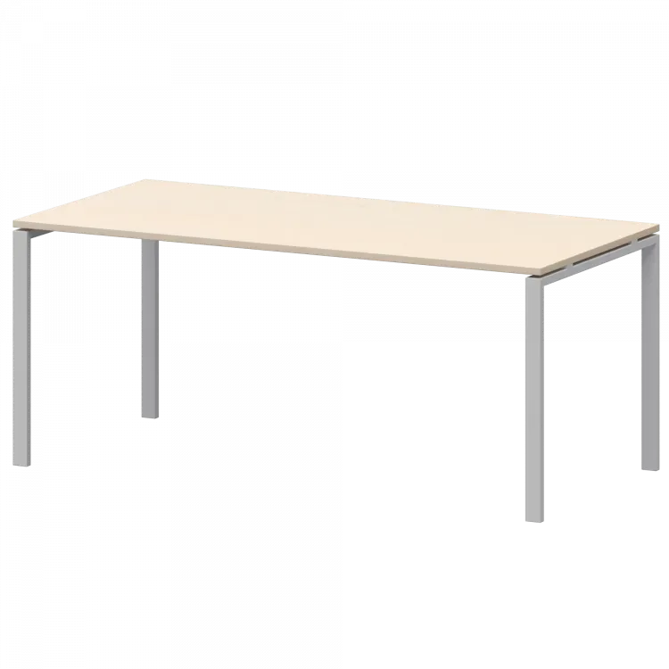 Стол на металлокаркасе для заседаний АМ-0058 Бук/Белый 1800x850x760 Арго-М