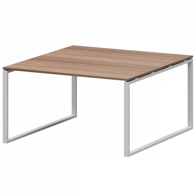 Стол переговорный на металлокаркасе АМП.О-004.123 Темный шимо/Белый 1600x1236x760 Арго-М