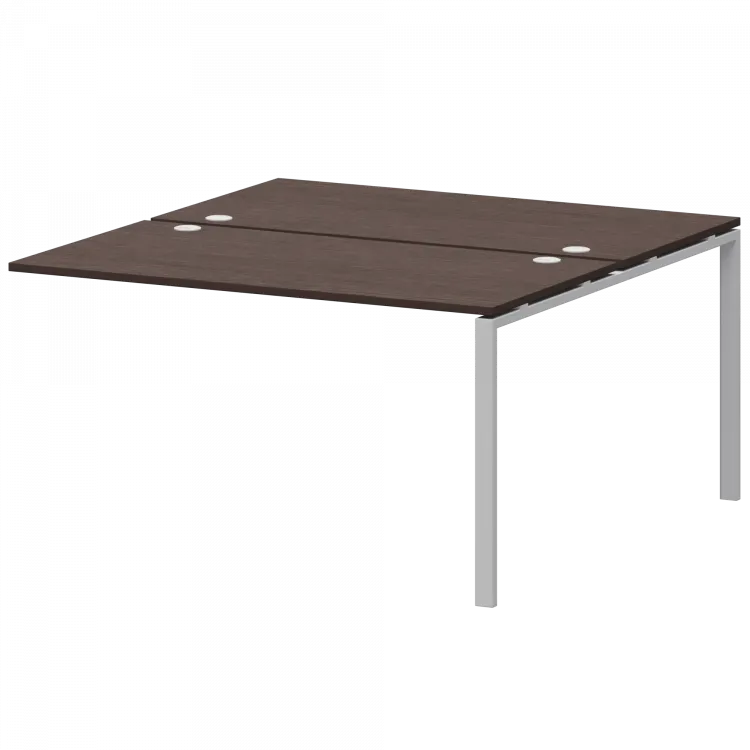 Модуль двойной на 2 рабочих места АМБЭ-003 Дуб венге/Белый 1400x1496x760 Арго-М