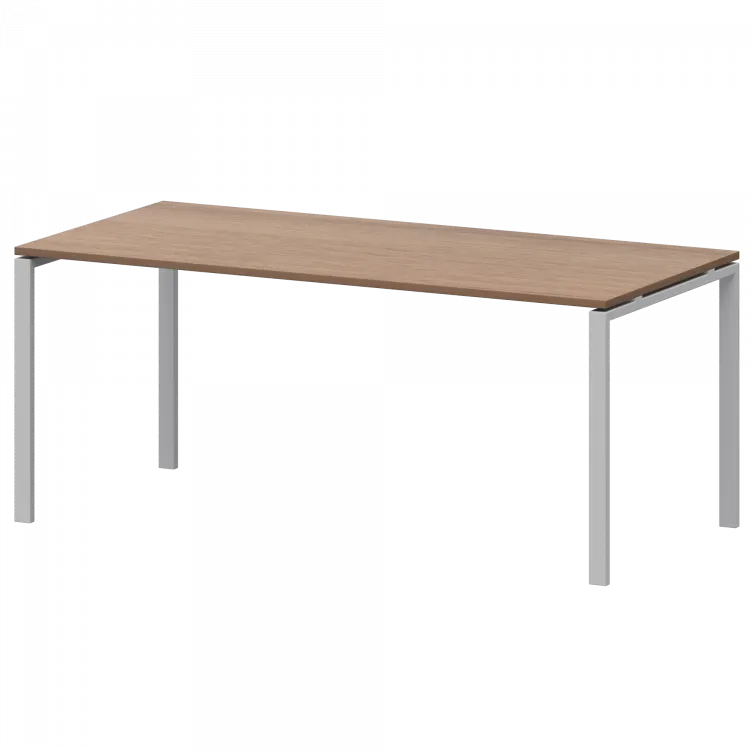 Стол на металлокаркасе для заседаний АМ-0058 Орех/Белый 1800x850x760 Арго-М