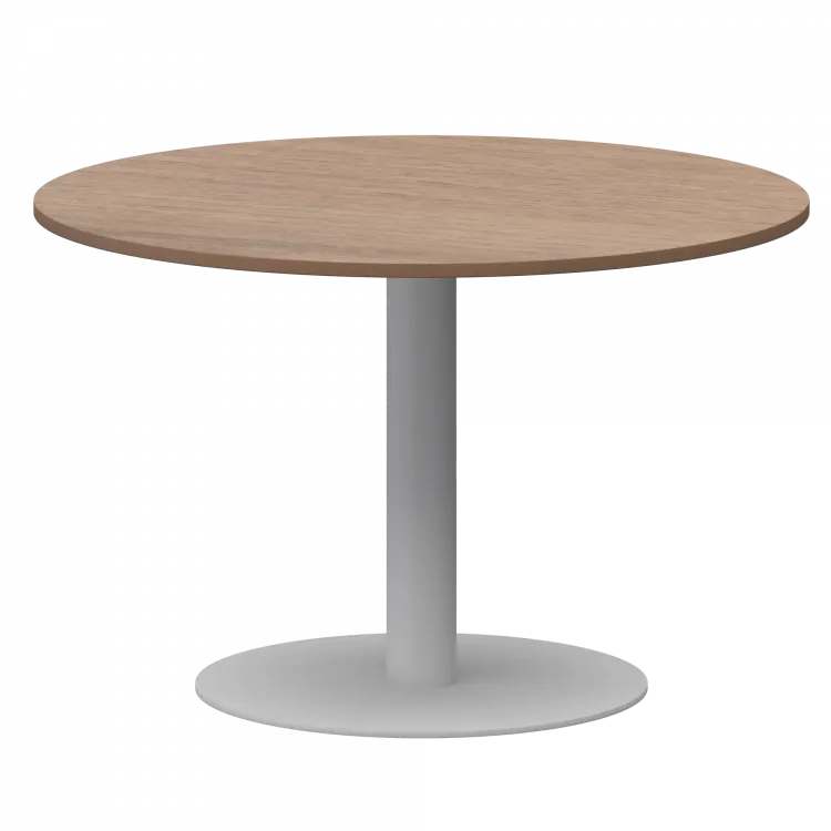 Стол круглый АМ-Д120 Орех/Белый 1200x1200x760 Арго-М