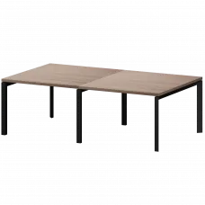 Стол переговорный на металлокаркасе КТМ-24.14.38 Темный шимо 2400x1400x750 Акцент