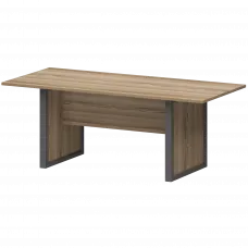 Стол заседаний НТМ-200.90-КМК Дуб сафари/Антрацит 2000x730x750 Аргентум-М