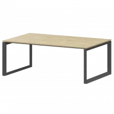 Стол переговорный на металлокаркасе НТМП.О.180.11 Баттл Рок/Антрацит 1800x1100x750 Аргентум-МП