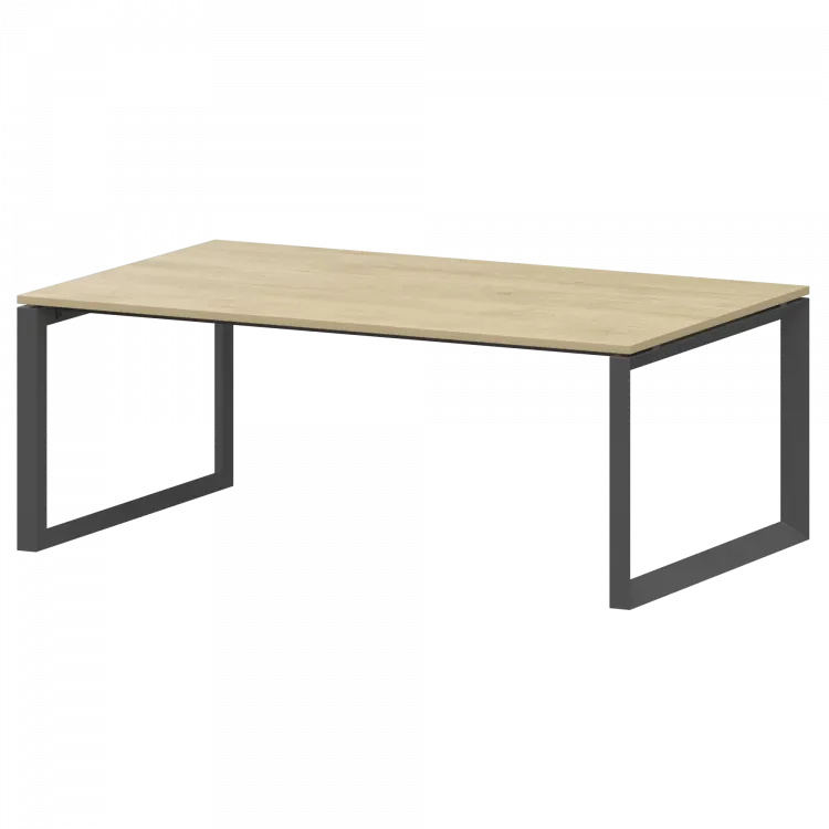 Стол переговорный на металлокаркасе НТМП.О.180.11 Баттл Рок/Антрацит 1800x1100x750 Аргентум-МП