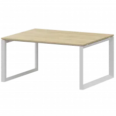 Стол переговорный на металлокаркасе НТМП.О.140.11 Баттл Рок/Белый 1400x1100x750 Аргентум-МП