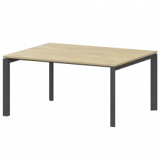 Стол переговорный на металлокаркасе НТМП.П.140.11 Баттл Рок/Белый 1400x1100x750 Аргентум-МП