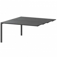 Модуль двойной на 2 рабочих места АМБЭ-003 Антрацит/Антрацит 1400x1496x760 Арго-М