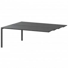 Модуль двойной на 2 рабочих места АМБЭ-005.60 Антрацит/Антрацит 1800x1236x760 Арго-М