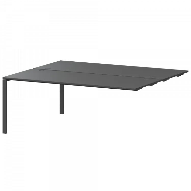 Модуль двойной на 2 рабочих места АМБЭ-005.60 Антрацит/Антрацит 1800x1236x760 Арго-М