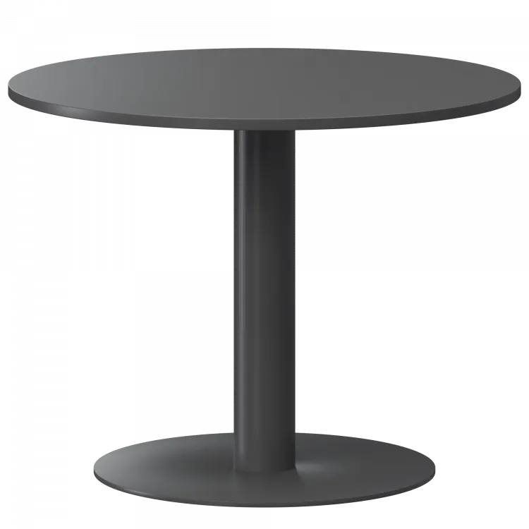 Стол круглый АМ-ДУ90 Антрацит/Антрацит 900x900x760 Арго-М