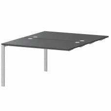 Модуль двойной на 2 рабочих места АМБЭ-002.60 Антрацит/Белый 1200x1236x760 Арго-М