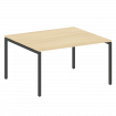 Metal System Quattro Переговорный стол (1 столешница) на П-образном м/к 40БП.ПРГ-1.3 Акация Лорка/Ме