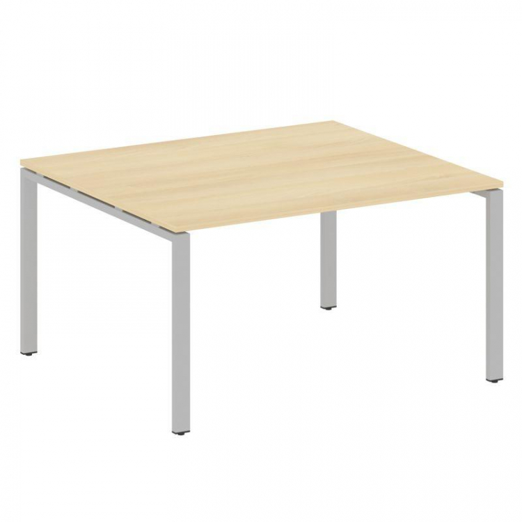 Metal System Переговорный стол (1 столешница) на П-образном м/к БП.ПРГ-1.3 Акация Лорка/Металл Серый
