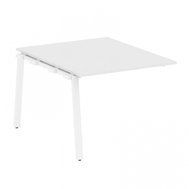 Metal System Проходной элемент перег. стола на А-образном м/к БА.ППРГ-1 Белый/Металл Белый 1000*1235