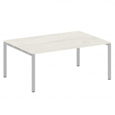 Metal System Переговорный стол (1 столешница) на П-образном м/к БП.ПРГ-1.5 Дуб Наварра/Металл Серый