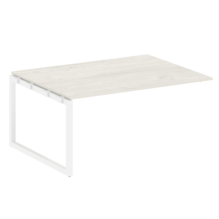 Metal System Quattro Проходной элемент перег. стола на О-образном м/к 50БО.ППРГ-4 Дуб Наварра/Металл