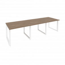 Onix Стол переговорный O.MO-PRG-3.1 Дуб Аризона/Металл Белый 2940*980*750