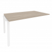 Onix Проходной наборный элемент переговорного стола O.MP-NPRG-4 Дуб Аттик/Металл Белый 1580*980*750