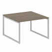 Metal System Quattro Перег. стол (1 столешница) на О-образном м/к 40БО.ПРГ-1.2 Вяз Благородный/Метал