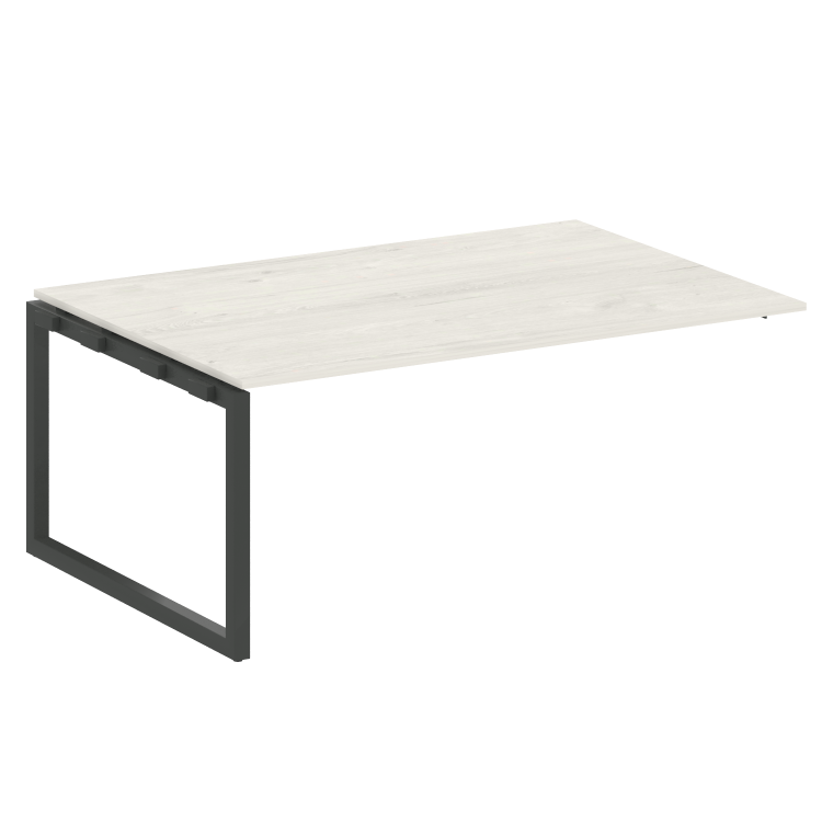 Metal System Quattro Проходной элемент перег. стола на О-образном м/к 50БО.ППРГ-5 Дуб Наварра/Металл