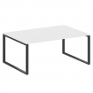 Metal System Переговорный стол (1 столешница) на О-образном м/к БО.ПРГ-1.5 Белый/Металл Антрацит 180