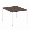 Metal System Quattro Переговорный стол (1 столешница) на П-образном м/к 40БП.ПРГ-1.1 Венге Цаво/Мета