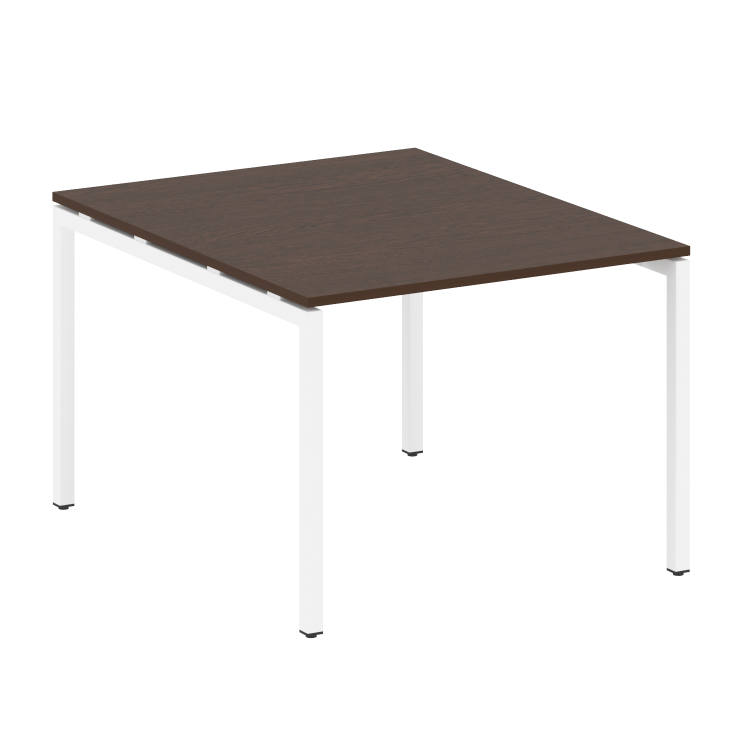 Metal System Quattro Переговорный стол (1 столешница) на П-образном м/к 40БП.ПРГ-1.1 Венге Цаво/Мета