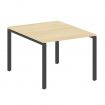 Metal System Переговорный стол (1 столешница) на П-образном м/к БП.ПРГ-1.1 Акация Лорка/Металл Антра