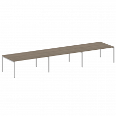 Metal System Quattro Переговорный стол (3 столешницы) на П-оразном м/к 40БП.ПРГ-3.5 Вяз Благородный/