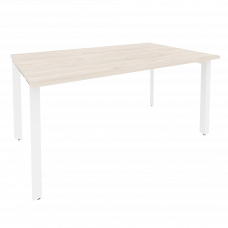 Onix Стол переговорный O.MP-PRG-1.4 Денвер Светлый/Металл Белый 1580*980*750