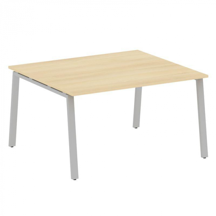 Метал Систем Переговорный стол (1 столешница) на А-образном м/к БА.ПРГ-1.3 Акация Лорка/Металл Серый