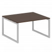 Metal System Quattro Переговорный стол (1 столешница) на О-образном м/к 50БО.ПРГ-1.3 Венге Цаво/Мета