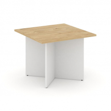 Style Project Стол переговорный квадрат. SN-D.SPRG-003 Тиквуд Светлый/Белый 980*980*750