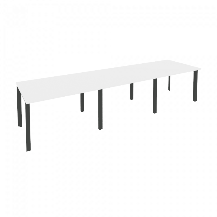 Onix Стол переговорный O.MP-PRG-3.2 Белый Бриллиант/Металл Антрацит 3540*980*750