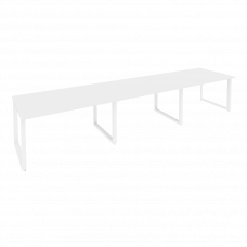 Onix Стол переговорный O.MO-PRG-3.3 Белый Бриллиант/Металл Белый 4140*980*750