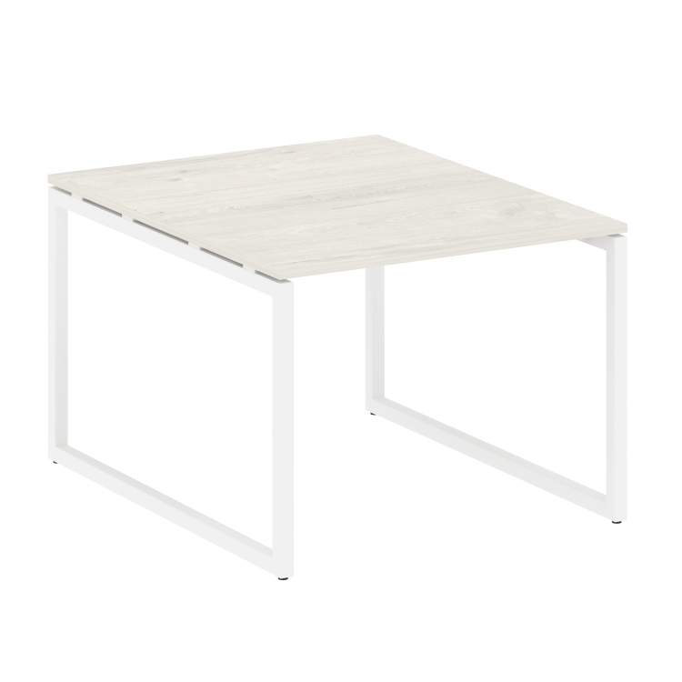 Metal System Quattro Перег. стол (1 столешница) на О-образном м/к 40БО.ПРГ-1.1 Дуб Наварра/Металл Бе