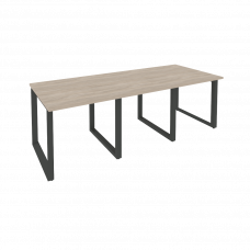 Onix Стол переговорный O.MO-PRG-3.0 Дуб Аттик/Металл Антрацит 2340*980*750