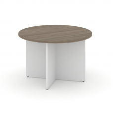 Style Project Стол переговорный кругл. SN-D.SPRG-004 Вяз Благородный/Белый 1180*1180*750