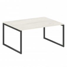 Metal System Quattro Перег. стол (1 столешница) на О-образном м/к 40БО.ПРГ-1.4 Дуб Наварра/Металл Ан