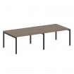 Metal System Quattro Переговорный стол (2 столешницы) на П-образном м/к 50БП.ПРГ-2.3 Вяз Благородный
