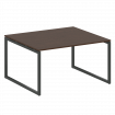 Metal System Quattro Перег. стол (1 столешница) на О-образном м/к 40БО.ПРГ-1.3 Венге Цаво/Металл Ант