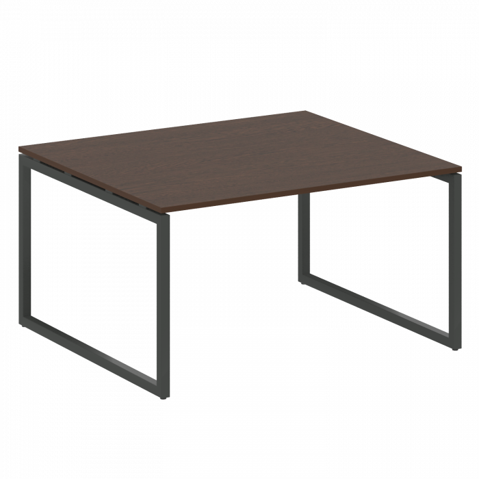 Metal System Quattro Перег. стол (1 столешница) на О-образном м/к 40БО.ПРГ-1.3 Венге Цаво/Металл Ант