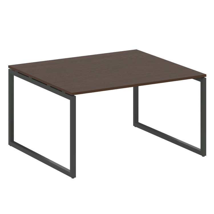 Metal System Quattro Перег. стол (1 столешница) на О-образном м/к 40БО.ПРГ-1.3 Венге Цаво/Металл Ант